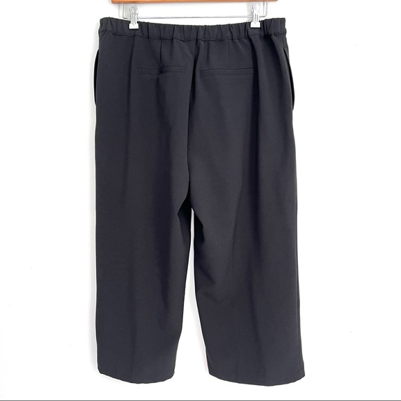 H by Halston Stitch Pleat Seamed Wide Leg Crop Pants - Picture 2 of 11